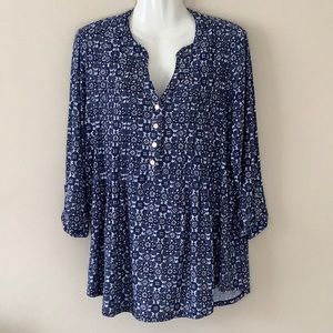 Westport Multicolor Blouse Sz. 1X